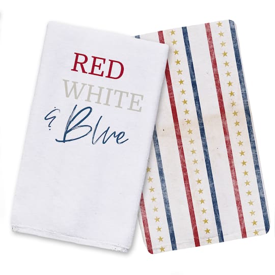 Red, White &#x26; Blue Tea Towel Set